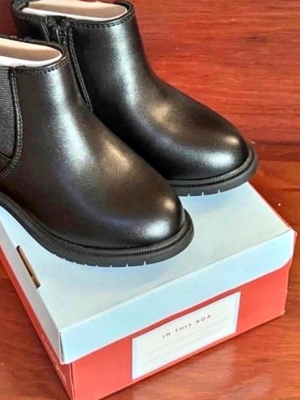 Cat & Jack Brandy Chelsea Ankle Boots Black US 11